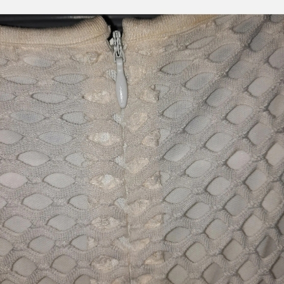 Cato size 2 knit dress fish net white dress - Picture 14 of 16